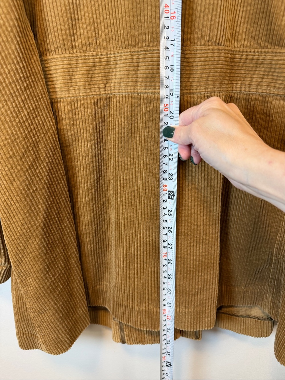 J. Jill Corduroy Button-Front Jacket Camel Color Mid Thigh Length Women’s 3X - Picture 6 of 10